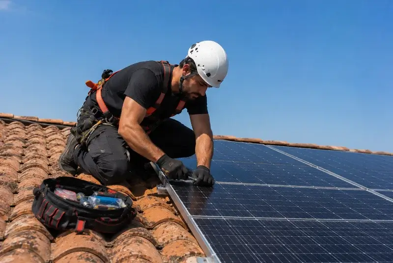 Maintenance et monitoring de panneaux solaires à Montéléger